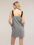 Short A-line dress with gingham pattern image number 1