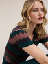Pull m&eacute;lang&eacute; lurex motif chevron image number 2