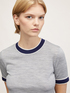 Wool T-shirt with contrasting borders image number 2