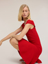 Robe &eacute;vas&eacute;e en tricot off-shoulder image number 3