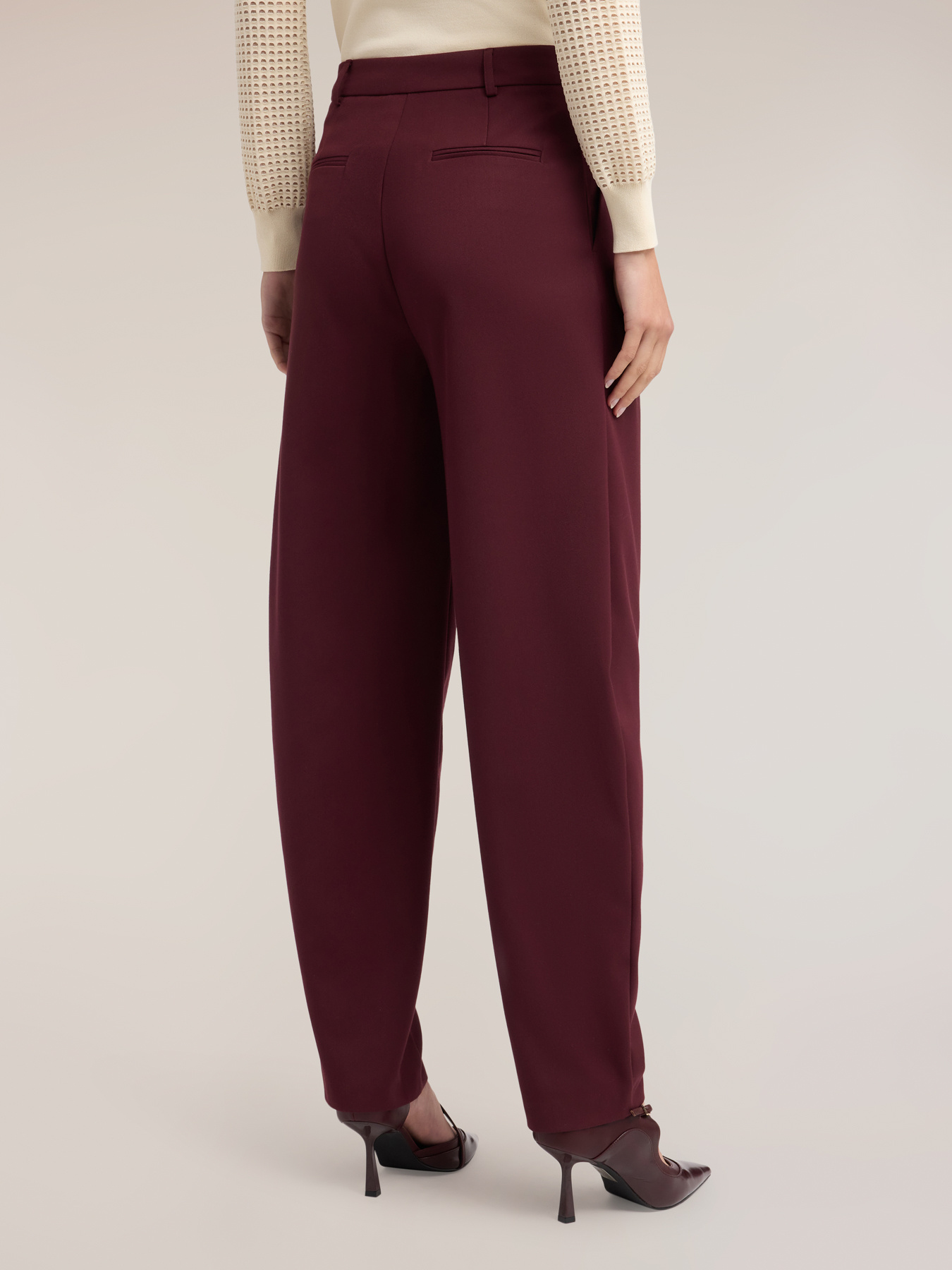 Viscose barrel pants image number 1
