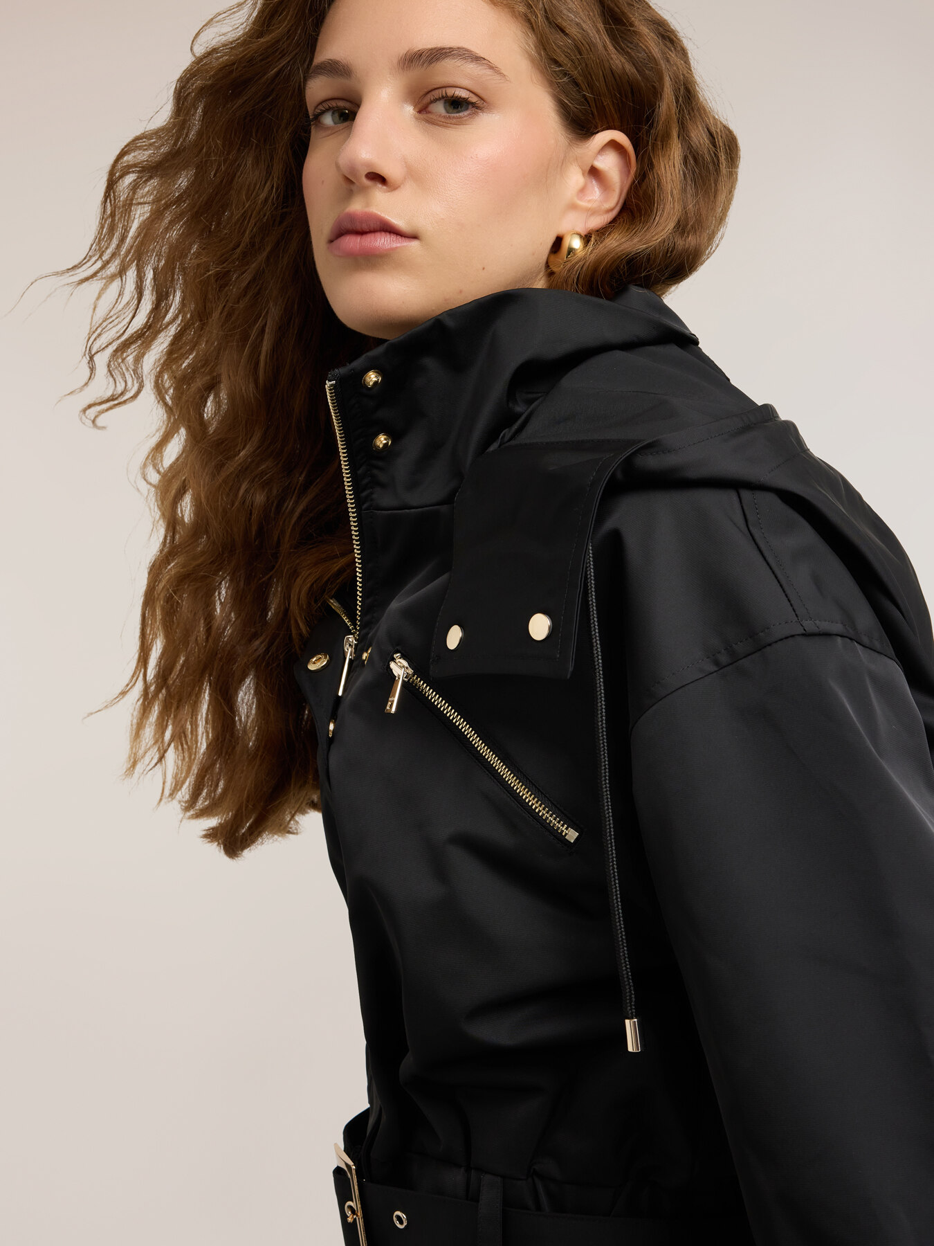 Blouson aviateur avec ceinture en nylon image number 3