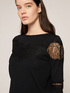 Sweater with lace inserts image number 2