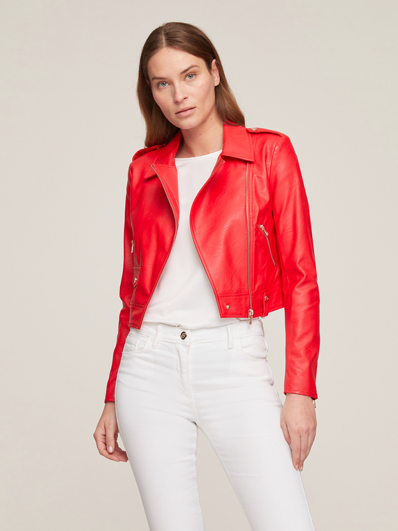 Motivi Giubbotto biker effetto pelle Donna