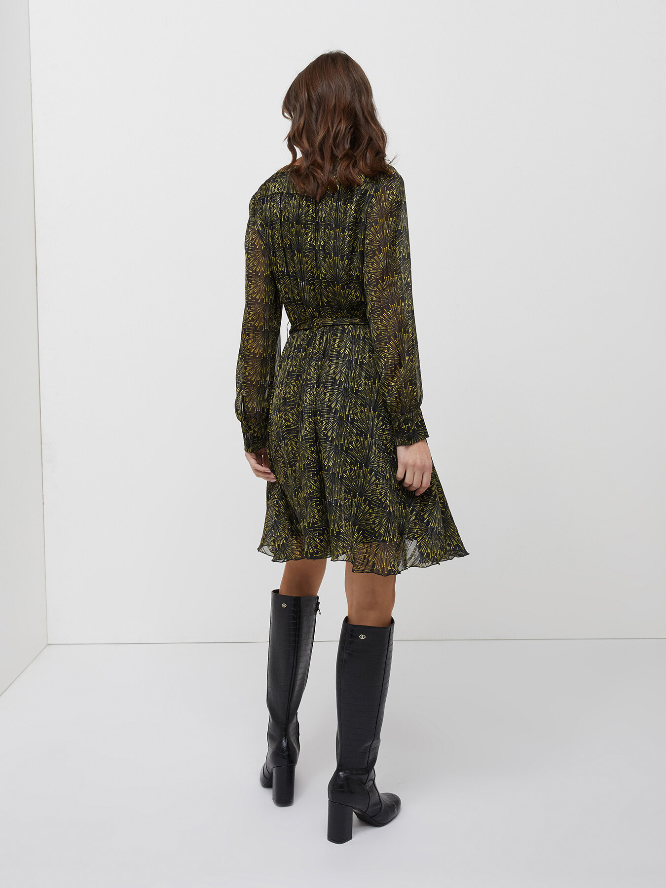 Vestito a portafoglio stampa grafica image number 1