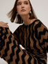 Robe longue jacquard à motif chevron image number 3