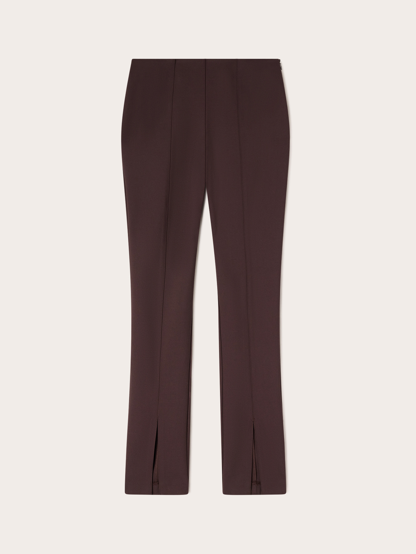 Slim cady trousers with slit image number 4
