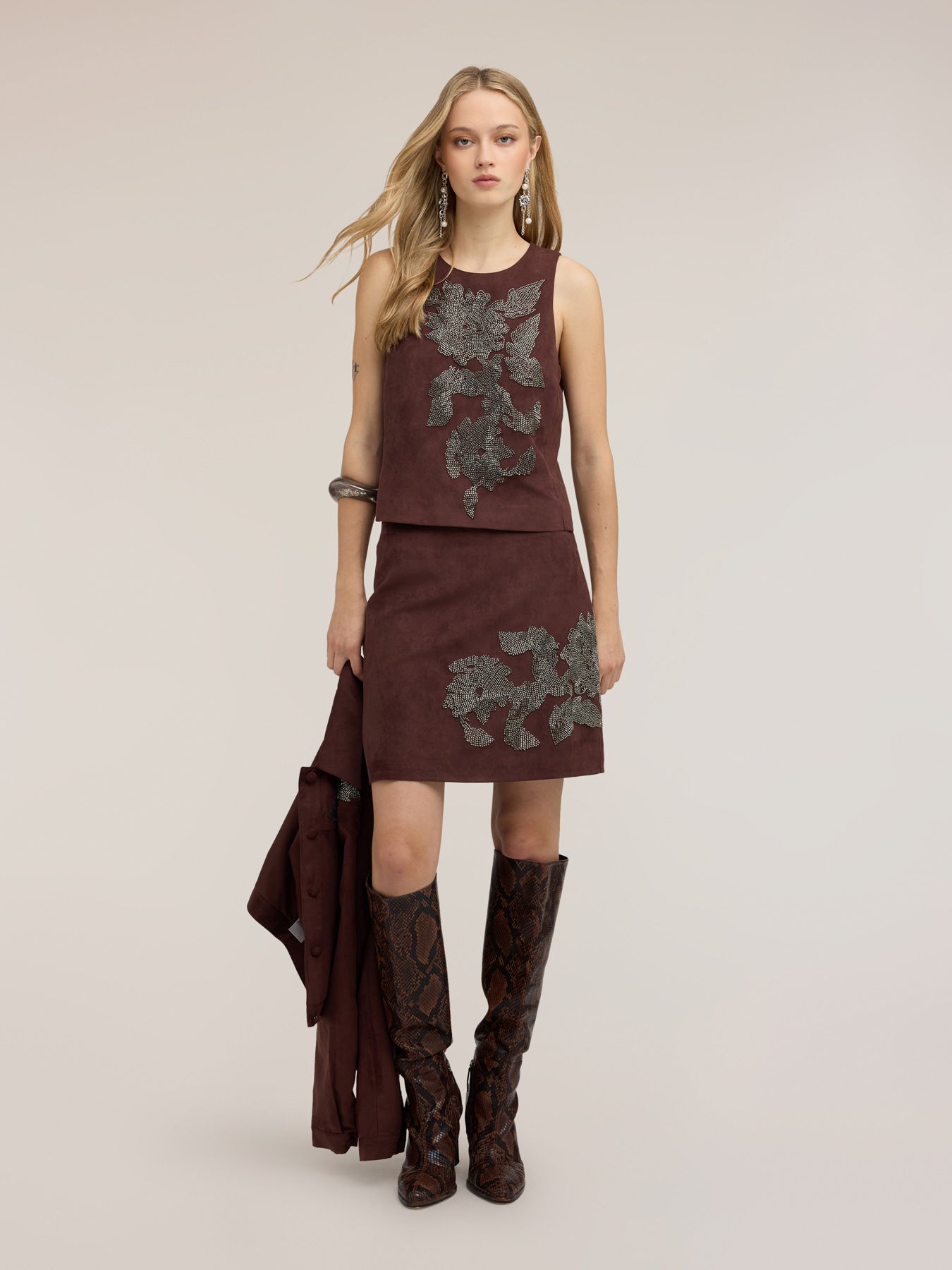 Top with jewel embroidery image number 2