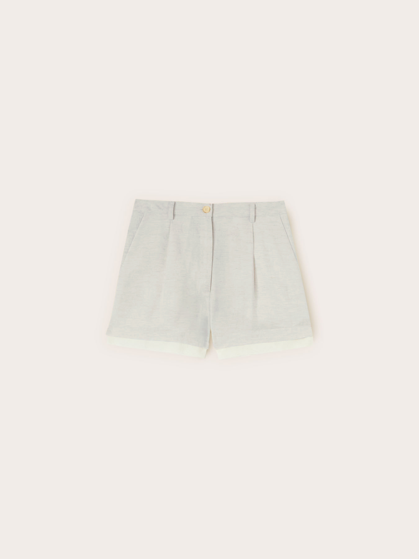 Cropped linen blend trousers image number 3