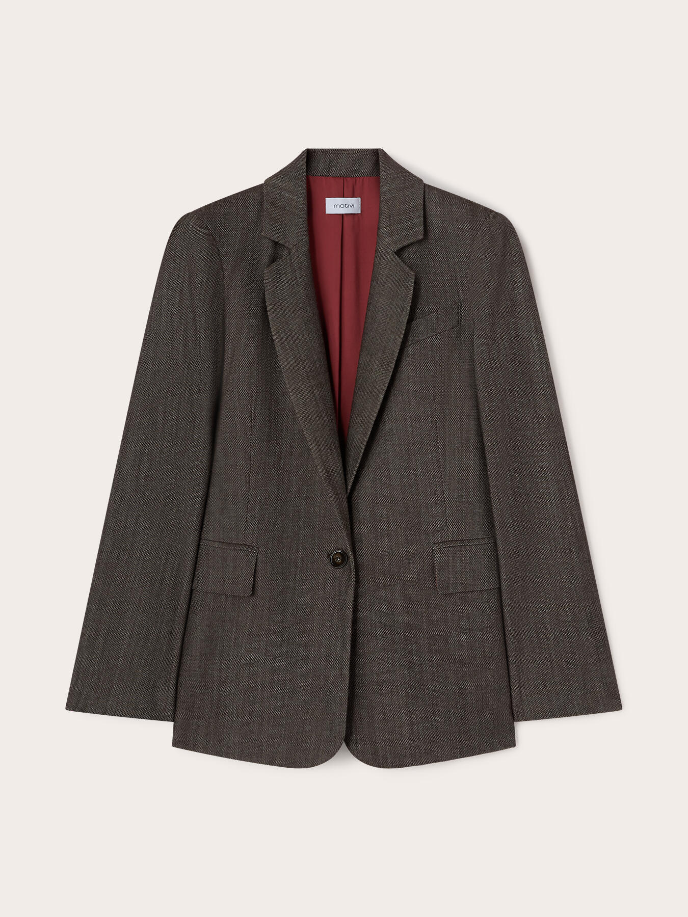 Blazer teint fil m&eacute;lange coton image number 4