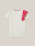 T-shirt with geometric pattern ruching image number 3