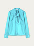 Blusa con fiocco satin image number 3