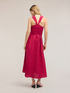 Kleid mit quadratischem Ausschnitt aus Leinenmischung image number 1