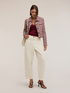Chaqueta chanel corta en tweed armaturado image number 2