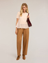 Sweater with georgette ruffle image number 2