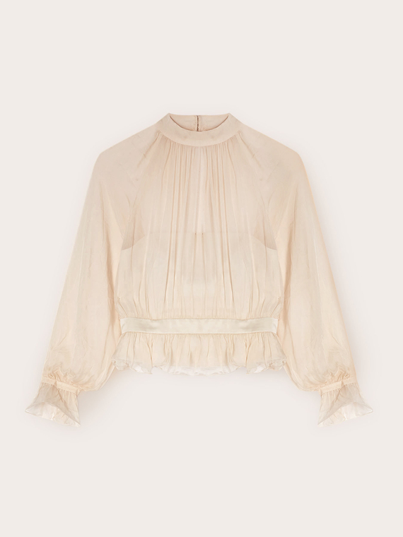 Blusa in georgette con bustier Smart Couture