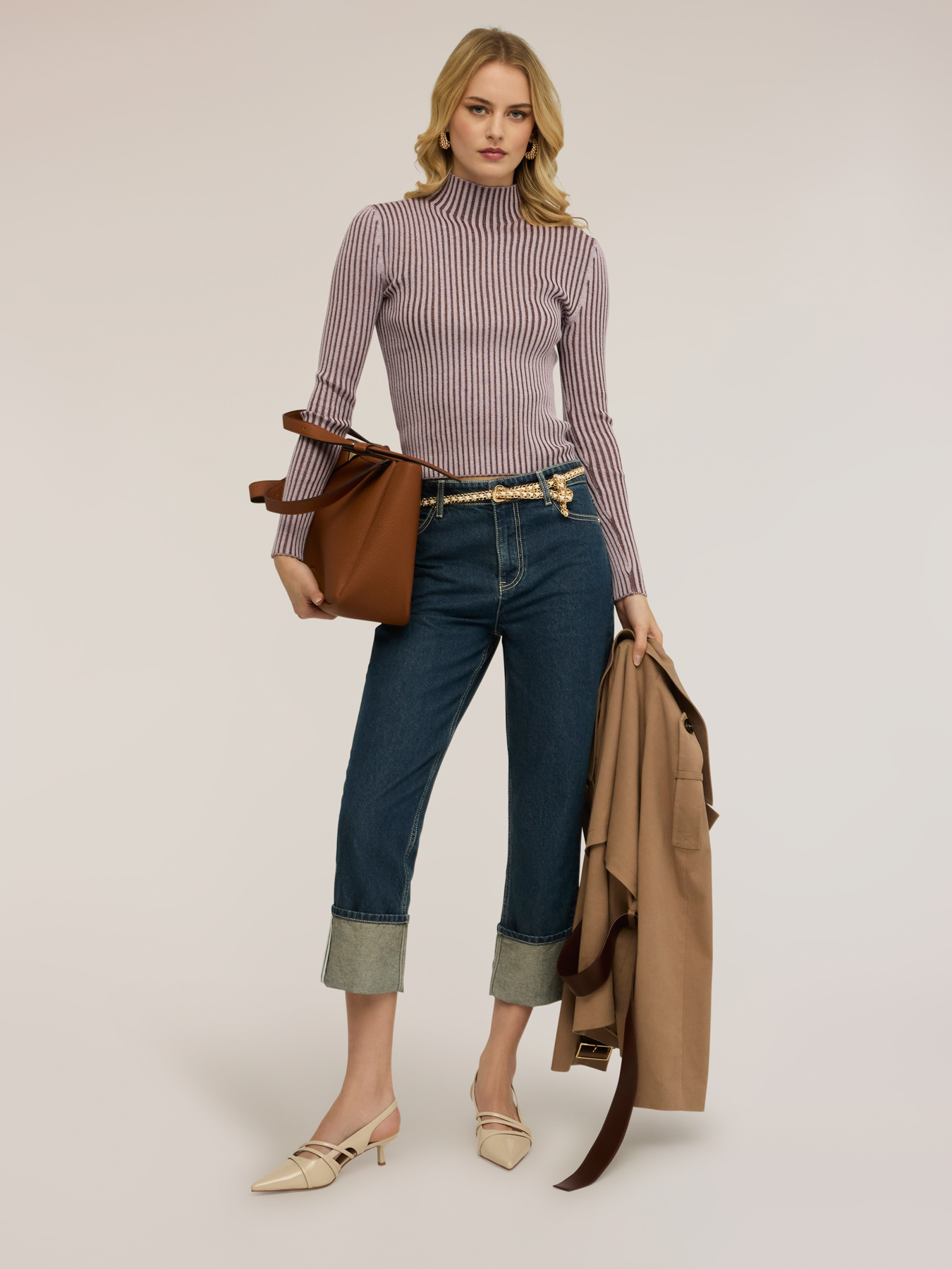 Vanis&eacute; ribbed turtleneck sweater image number 2