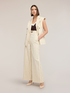 Pantalon palazzo &agrave; rayures The Tailoring Lab image number 2