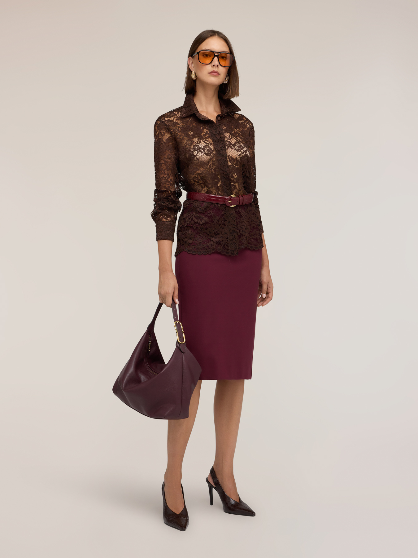 Floral lace shirt image number 2