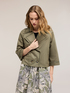 Short trench coat with ajour&eacute; detail image number 2