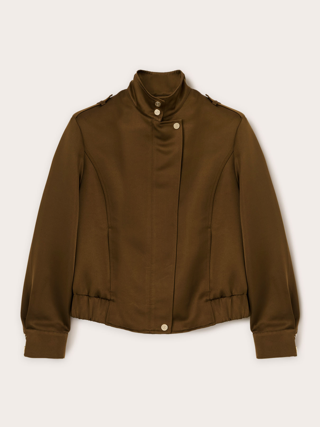 Chaqueta bomber de sat&eacute;n image number 5