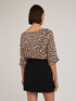 Blusa con stampa devor&eacute; a pois image number 1