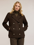Cappotto doppiopetto in panno misto lana image number 0