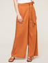 Viscose linen sarong-effect trousers image number 0