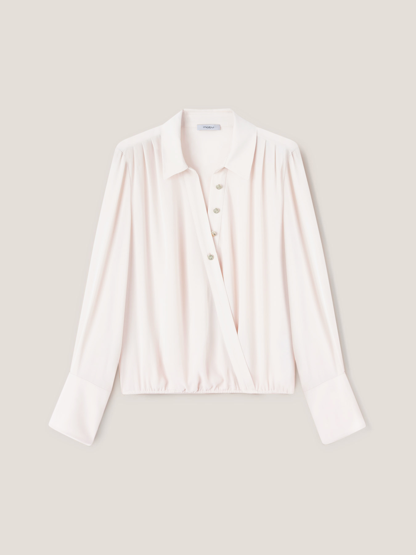 Weich fallende Hemdbluse mit mit Überkreuzung image number 3