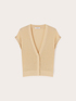 Cotton cardigan with embroidered tank tops image number 4