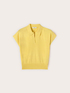 Viscose blend knit polo image number 4