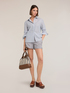 Lurex striped poplin shirt image number 3