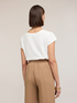 Two-material T-shirt image number 2