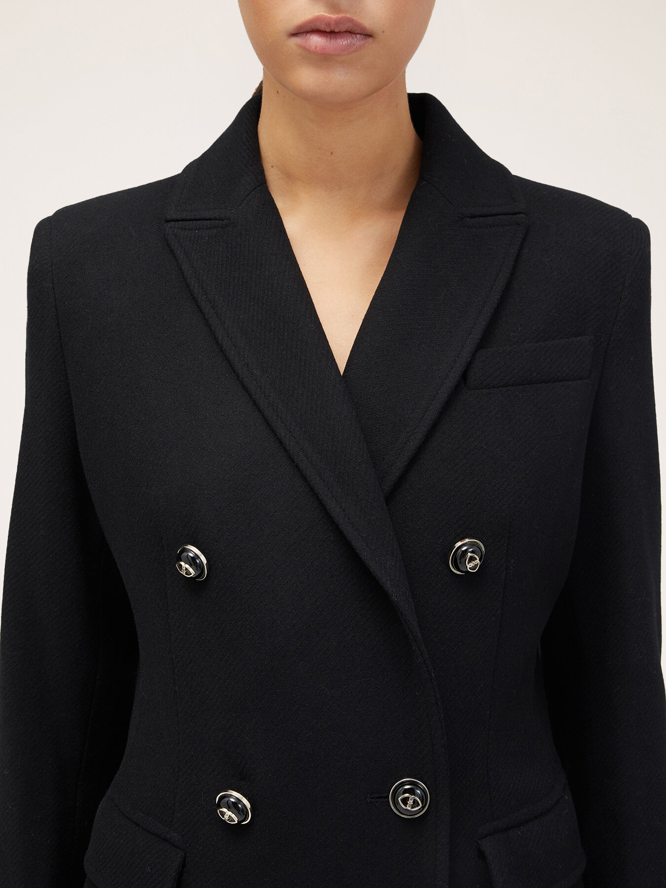 Double-breasted cloth coat image number 3