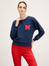Sweatshirt with embroidered pocket image number 0