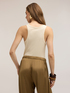 Ribbed jersey top with rhinestones image number 1