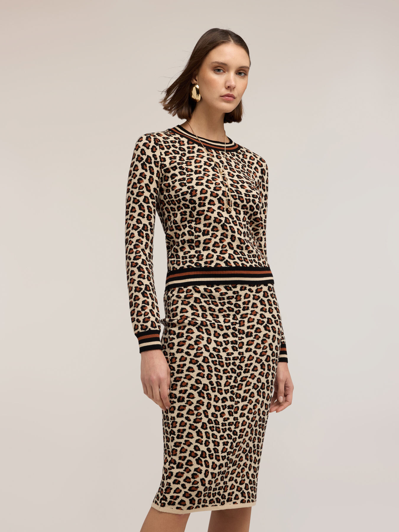 Animal print sweater image number 2