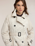 Trench coat trapuntato a rombi image number 3