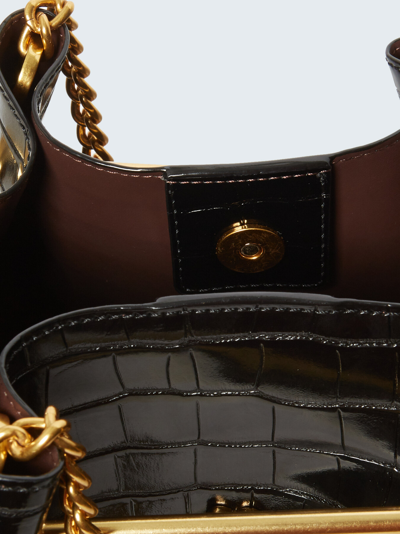Croc embossed tote bag image number 4