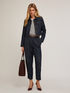 Short denim-effect jacket image number 3