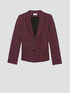 Chain pattern technical fabric blazer image number 3