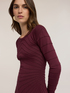 Robe fourreau en tricot fin avec texture en relief image number 3