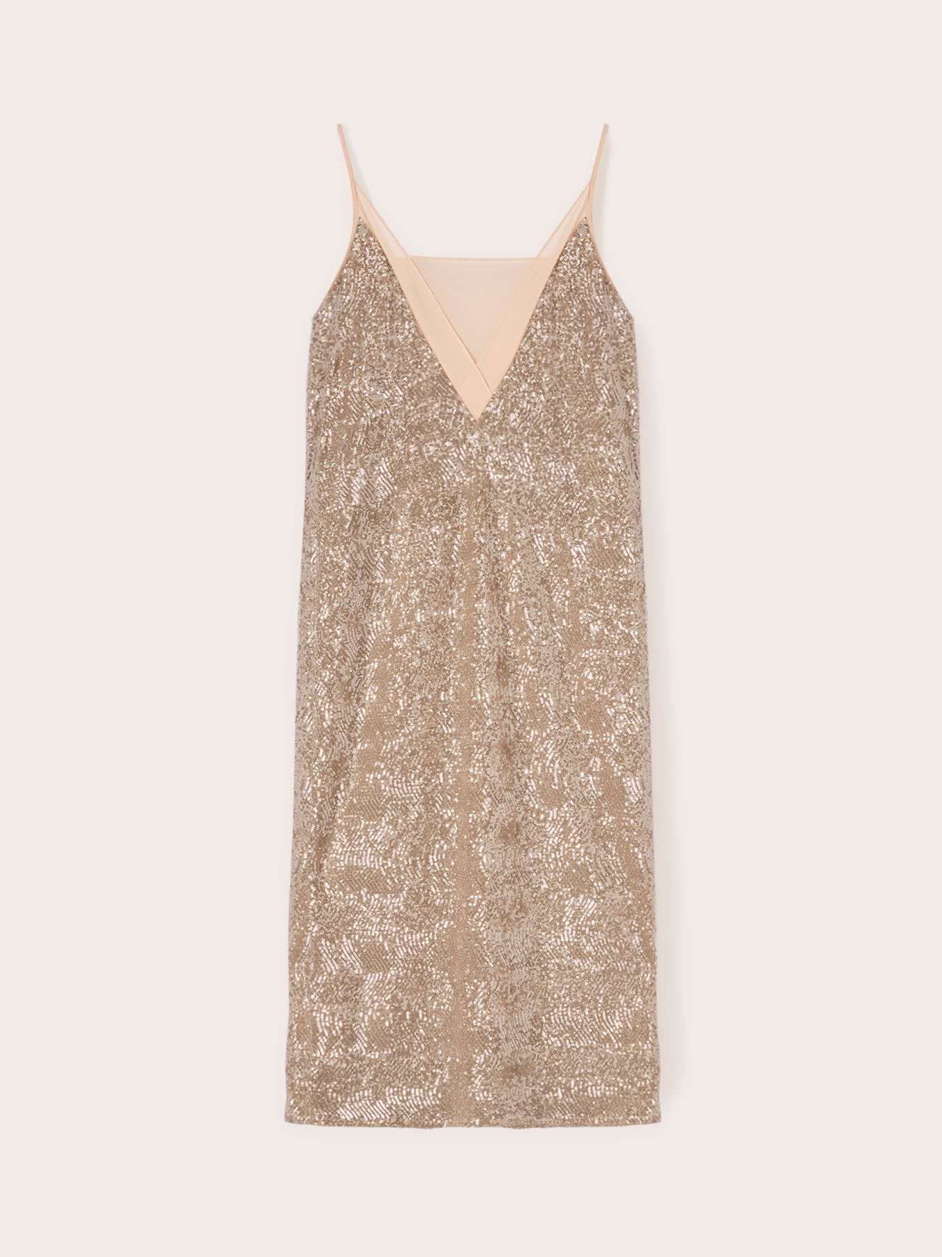 Vestito midi full paillettes image number 5