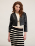Bolero jacket in coated fabric image number 0