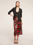 Midi skirt with ethnic patterned torchon image number 3