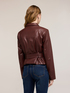 Coated-effect jacket with belt image number 1