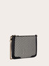 Flache Tasche mit zweifarbigem Flechtmuster image number 3