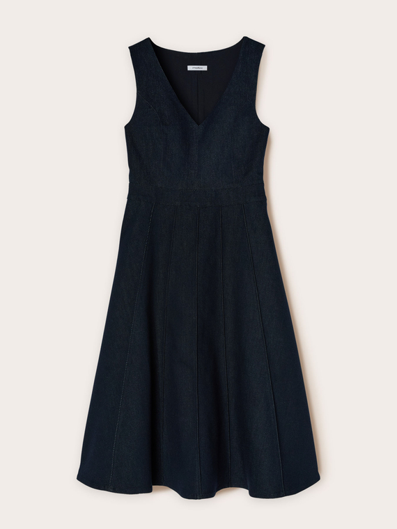 Vestito midi in denim