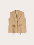 Gilet con coulisse in misto lyocell image number 4