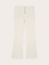 Flared trousers with frayed hem image number 3